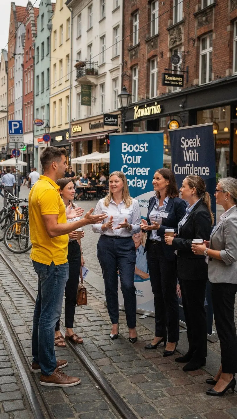Uczestnicy szkolenia aktywnie angażują się w ćwiczenia dotyczące komunikacji.